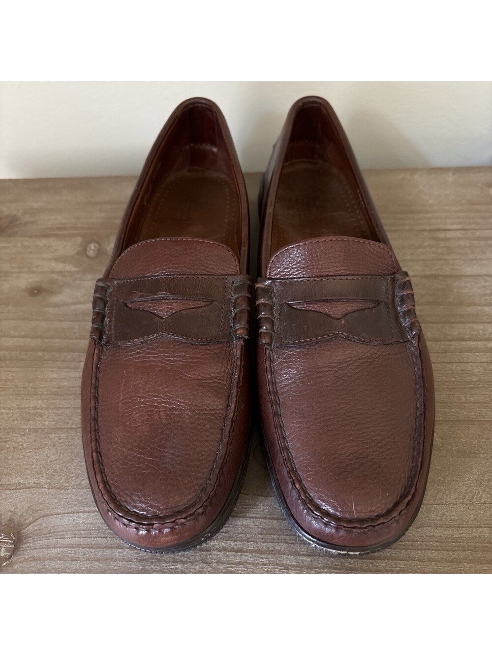 Allen Edmonds Lagrange Pebbled Leather Driving Loafers Mens Shoes 12 View 2